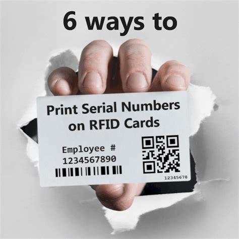 serialization on rfid cards